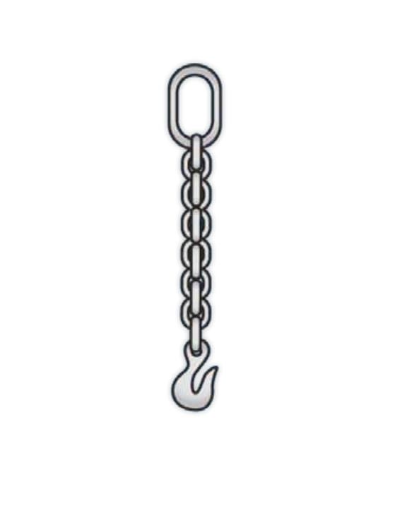 Single Chain Sling With Master Link and Grab Hook